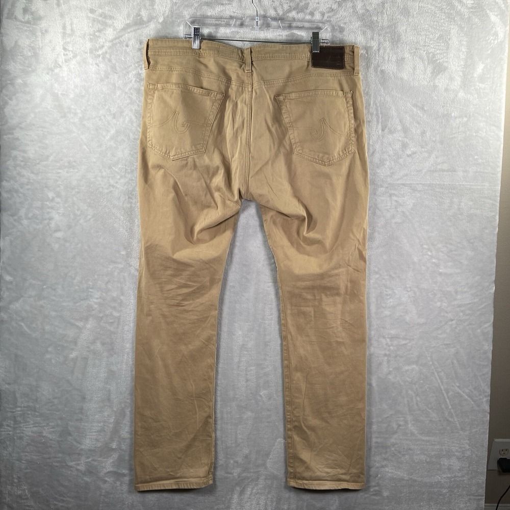 AG Adriano Goldschmied Pants mens 40x32 Everett Slim Straight Brown Chino Casual - Picture 16 of 16